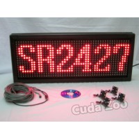 Affordable LED SR-2427 RED Indoor/Outdoor Programmable Sign, 22 x 70
